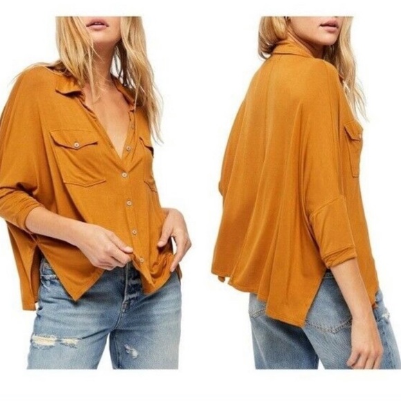 Free People Tops - Free People Andy Button Up Top